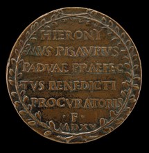 Inscription in a Wreath [reverse], c. 1515.