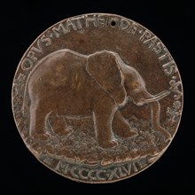 The Malatesta Elephant in a Meadow [reverse], 1446.