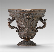 Cup with Allegorical Scenes and Shields of Este Arms, 1560s. Attributed to the Circle of Guglielmo della Porta.