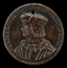 François I, 1494-1547, King of France 1515 [obverse], probably 1515/1518.