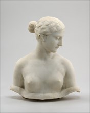 Unfinished bust of "The Greek Slave", n.d..