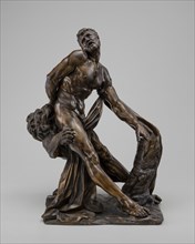 Milo of Croton, marble original 1670-1682, bronze reduction late 17th/early 18th century.