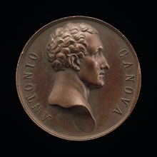 Antonio Canova, 1757-1822, Sculptor [obverse], after 1823.