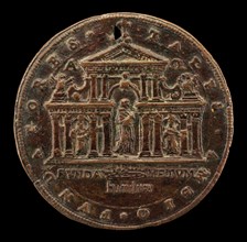 Founding of San Carlo ai Catinari, Rome, by Pope Paul V [obverse], 1612.