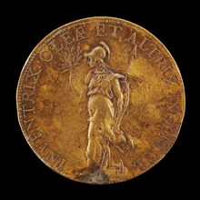 Minerva Holding an Olive Branch and a Spear [reverse], 1574.