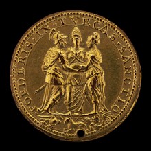 Alliance of the Papacy, Spain, and Venice [reverse], 1571.  Pius V was pope in 1671