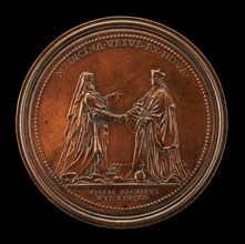 Hippocrates and Dr. John Freind [reverse], 1728.