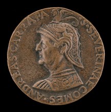 Andrea Caraffa, died 1526, Count of Santa Severina and Viceroy of Naples [obverse], c. 1524.