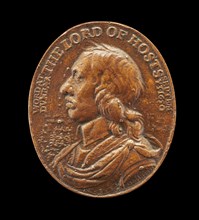 Oliver Cromwell, Commemorating the Victory at the Battle of Dunbar [obverse], 1650.
