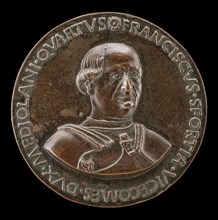 Francesco I Sforza, 1401-1466, 4th Duke of Milan 1450 [obverse], c. 1466.