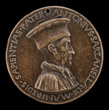 Antonio Sarzanella de' Manfredi, Este Diplomat [obverse], c. 1463.