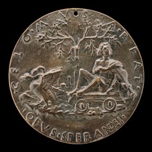Apollo on a Car Drawn by Swans [reverse], probably 1496/1504.