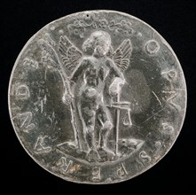 Cupid Holding a Palm-branch and Balance [reverse], probably 1463/1477.