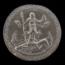 Man Standing on an Eagle [reverse], 1473.