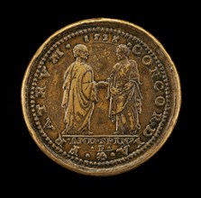 Mula and Another Man Joining Hands [reverse], 1536.