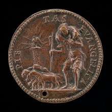 Shepherd with a Flock [reverse], c. 1507/1514.