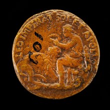 Apollo Placing a Wreath on a Lion [reverse], 1556/1558.