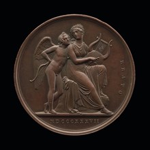 Cupid and Erato [reverse], 1837.