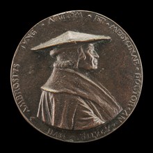 Ambrosius Jung, 1471-1548, City Physician of Augsburg [obverse], 1528.