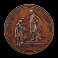 Fame Crowning Painting and Sculpture [reverse], 1849.