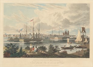 City of Detroit, Michigan: Taken from the Canada Shore near the Ferry, published 1837.