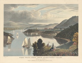 West Point, from above Washington Valley: Looking down the River, published 1834.