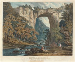 View of the Natural Bridge, 1835.