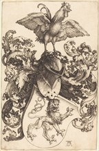 Coat of Arms with a Lion and a Cock, 1502/1503.