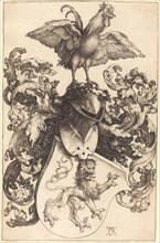 Coat of Arms with a Lion and a Cock, 1502/1503.