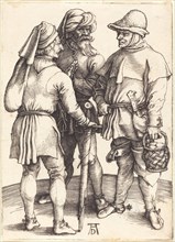 Three Peasants in Conversation, c. 1497.