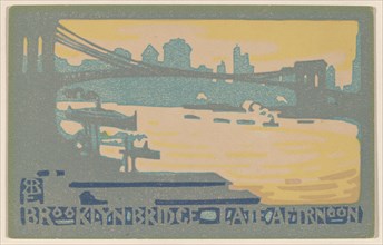 Brooklyn Bridge Late Afternoon, 1916.