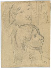 Two Marquesans [verso], c. 1902.