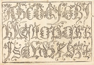Ornamental Alphabet, 1480/1490.