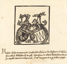 Bookplate of Wilhelm von Zell, in or after 1500.