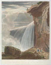 Niagara Falls from Under Table Rock, 1829.