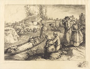 Burial in the Vendeen Marsh (Un enterrement dans le marais Vendeen), 1901.