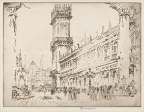 Rebuilding the Campanile, Venice, No.II, 1911.