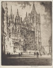The West Front, Rouen Cathedral, 1907.