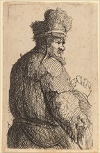 Old Man Seen from Behind, Profile to Right, c. 1631.