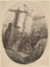 Christ Crucified between the Two Thieves: an Oval Plate, c. 1641.