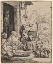 Abraham Entertaining the Angels, 1656.