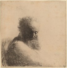 Bust of an Old Bearded Man, Looking Down, Three Quarters Right, 1631.