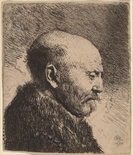 A Bald Man in Profile (The Artist's Father?), 1630.
