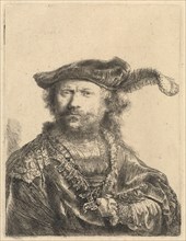 Self-Portrait in a Velvet Cap with Plume, 1638.