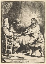 Christ at Emmaus: the Smaller Plate, 1634.