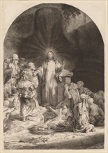 Christ Preaching and Healing (Fragment from the Hundred Guilder Print), c. 1649.
