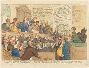 Boney's Trial, Sentence, and Dying Speech, published 1815.