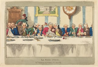 La Table d'Hote, published 1792.