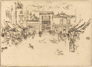 Little Market Place, Tours, 1888.