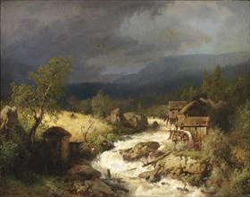 Mill on a Torrent, 1871.